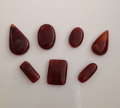 نگین عقیق قرمز طبیعی